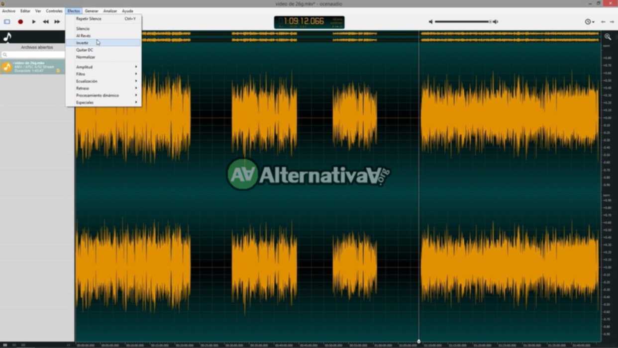 ocenaudio alternativa de Adobe Audition